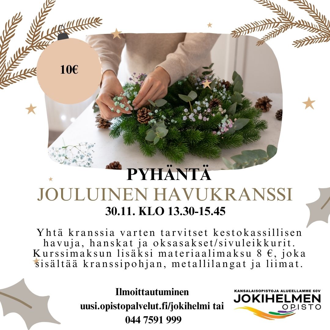 Jouluinen havukranssi