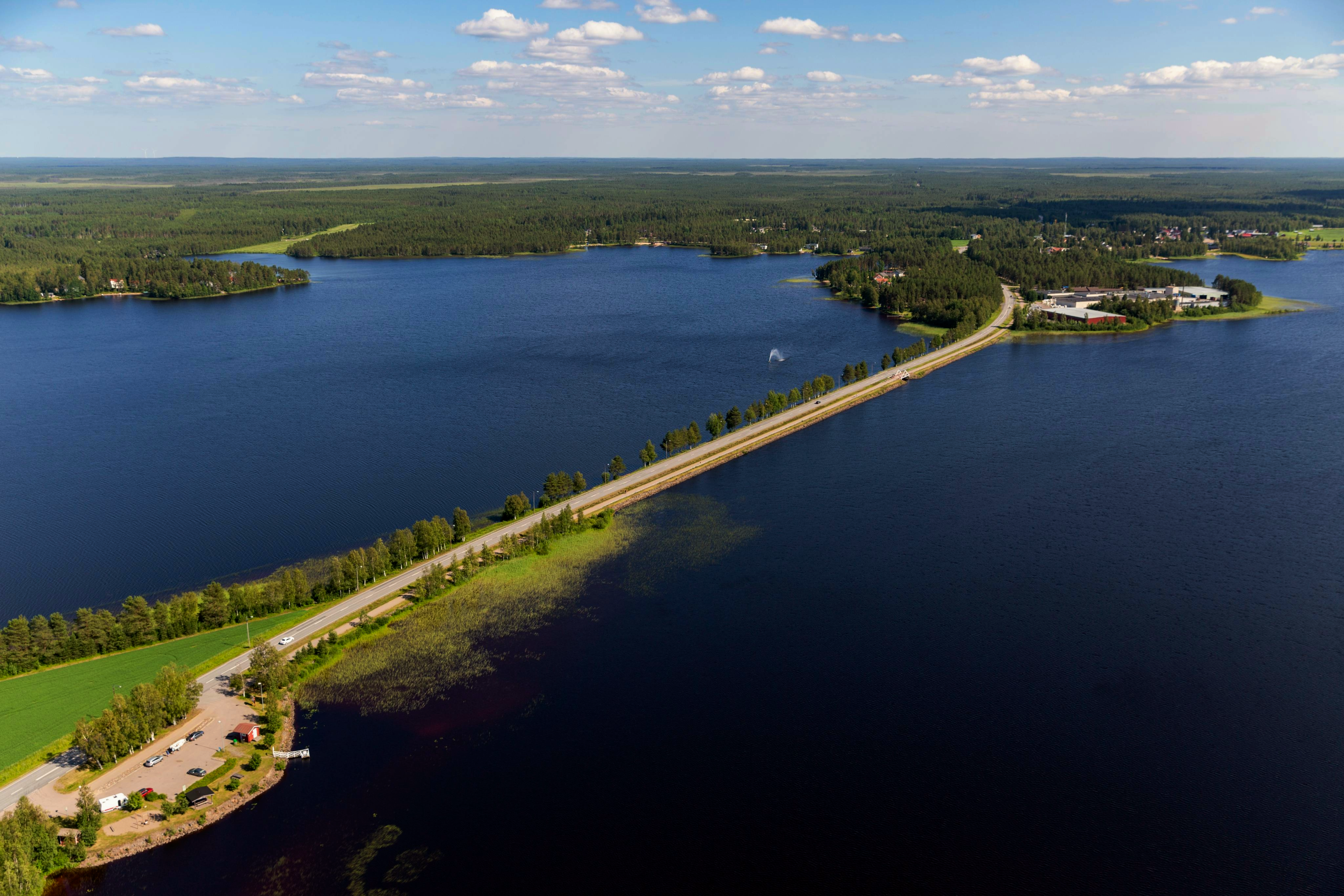 Pyhännänjärveä ilmasta kuvattuna