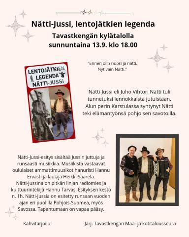 Nätti-Jussi, lentojätkien legenda
