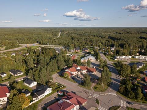 kunnantalo ilmakuvassa