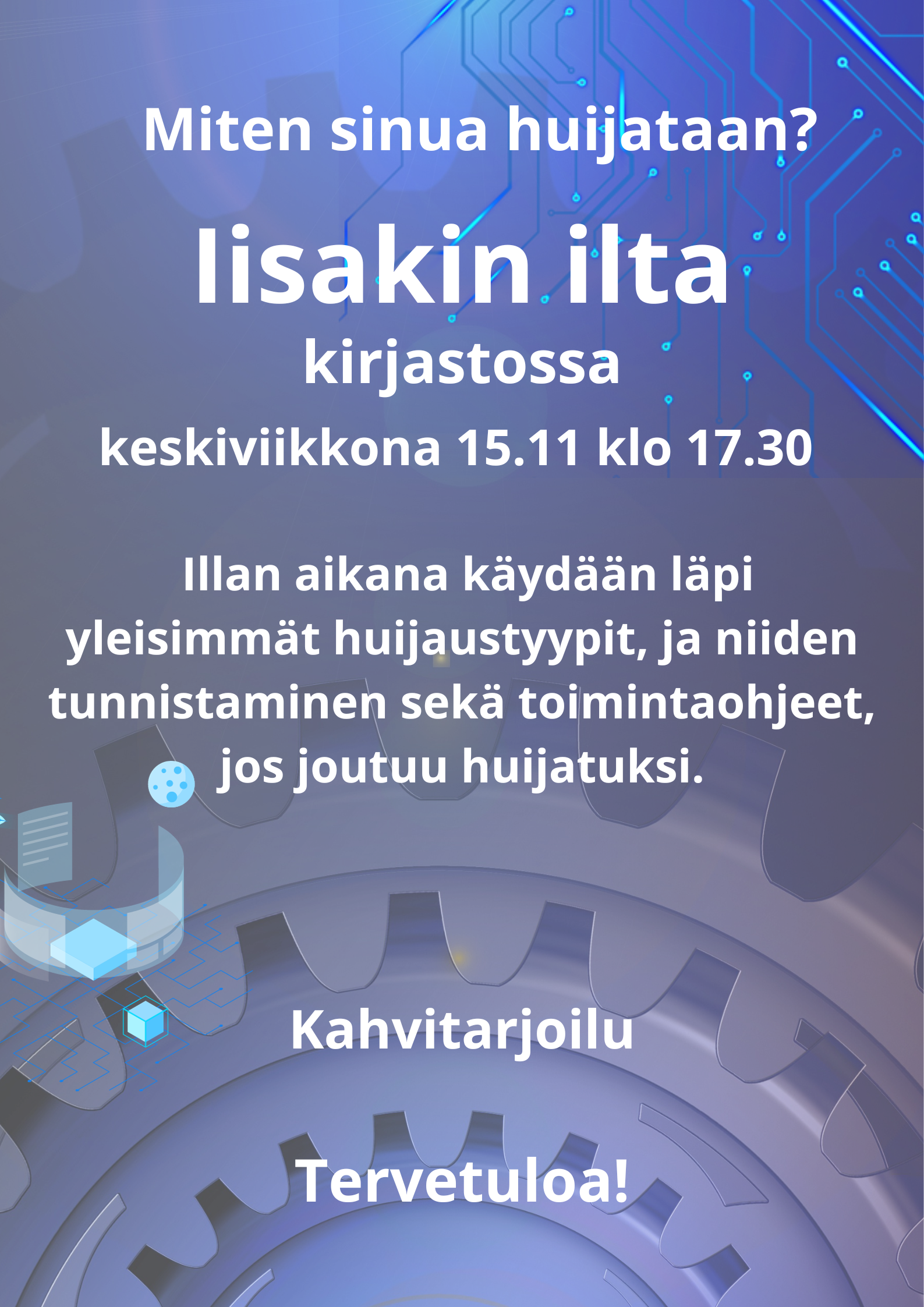 Iisakin ilta kirjastolla 