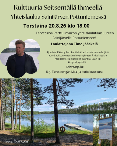 Yhteislaulua Sainijärven Pottuniemessä