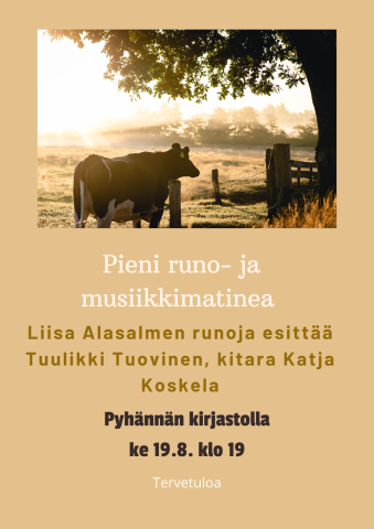 runo- ja musiikkimatinean tapahtumailmoitus